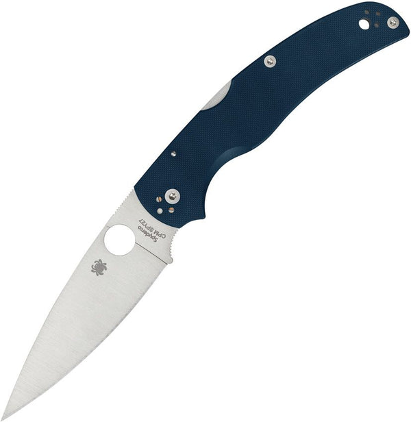 Spyderco Native Chief Cobalt Blue G10 Satin PlainEdge CPM SPY27