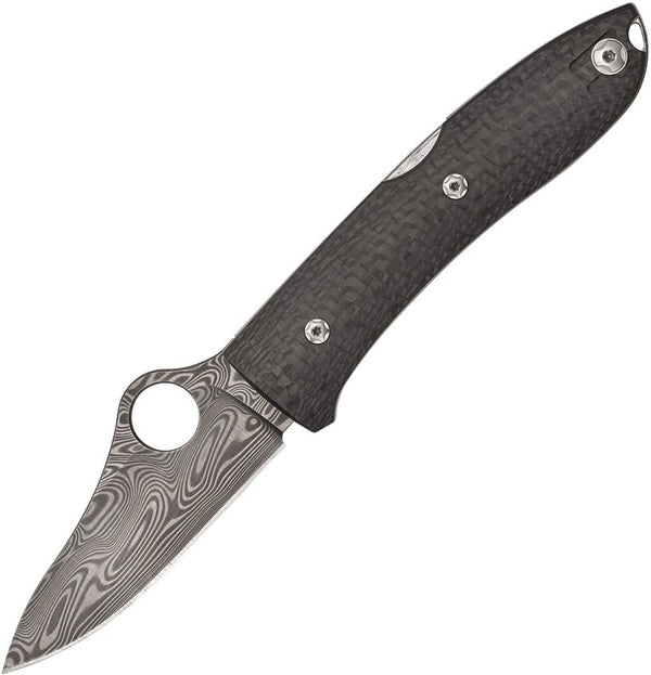 Spyderco SpyOpera Sprint Run Carbon Fiber Thor™ Damasteel®