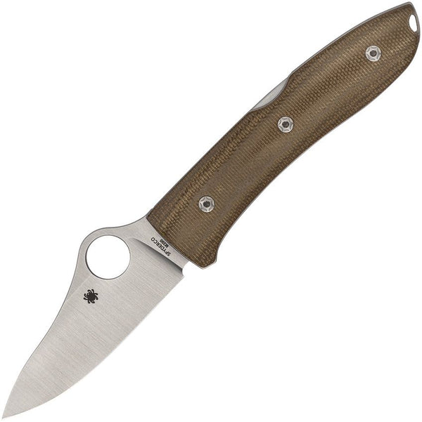 Spyderco SpyOpera Lockback Brown Micarta M390 Stainless Steel