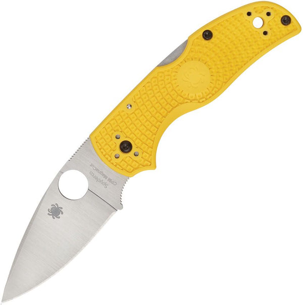Spyderco Native 5 Salt Lockback Yellow FRN Satin PlainEdge CPM MagnaCut