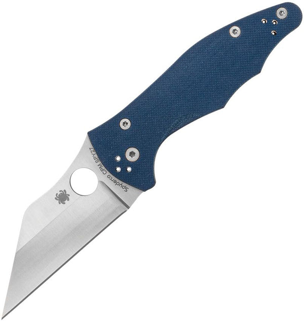 Spyderco Yojimbo 2 Compress Blue Cobalt Satin PlainEdge CPM SPY27