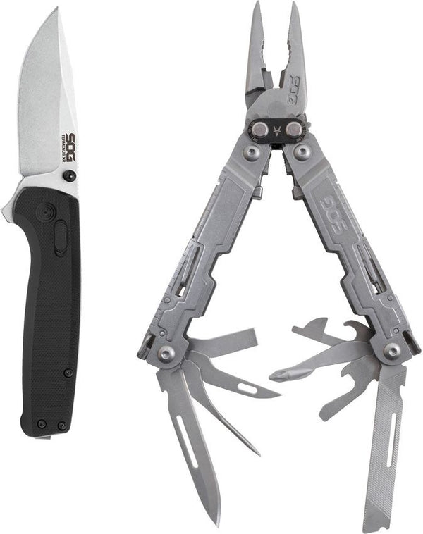 Kit Sog Terminus XR Folding Knife / PowerAccess Multitool