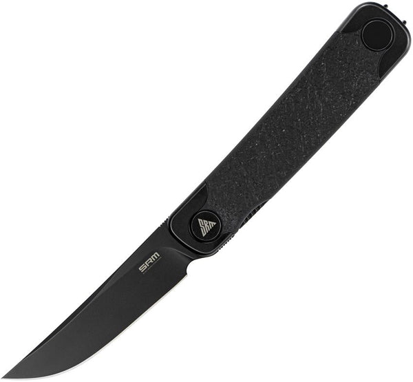 SRM Knives Enso Linerlock Blackout G10 14C28N Sandvik