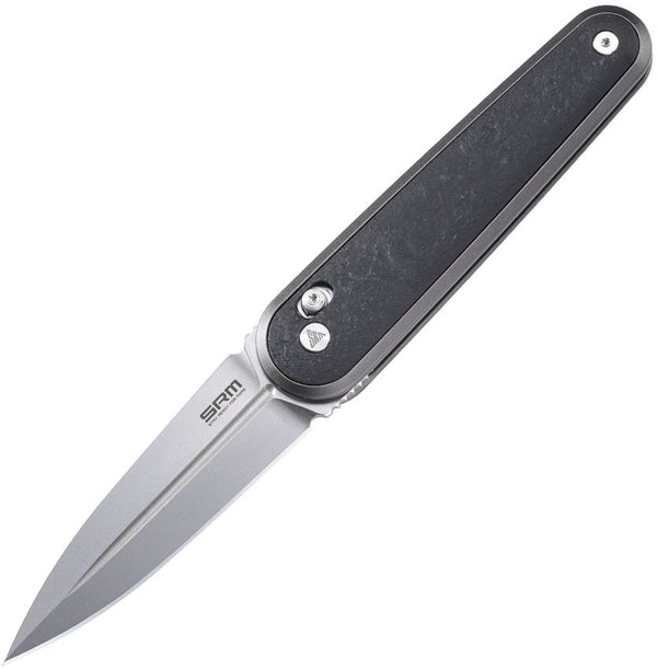 SRM Knives 251M Ambi-Lock Black G10/CF TiNi Coated Bohler N690