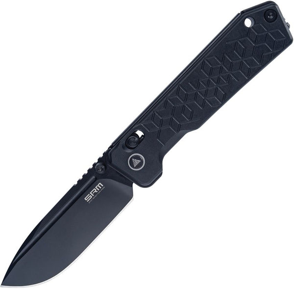 SRM Knives Rubik Ambi Lock Blackout Aluminum Coated 14C28N Sandvik