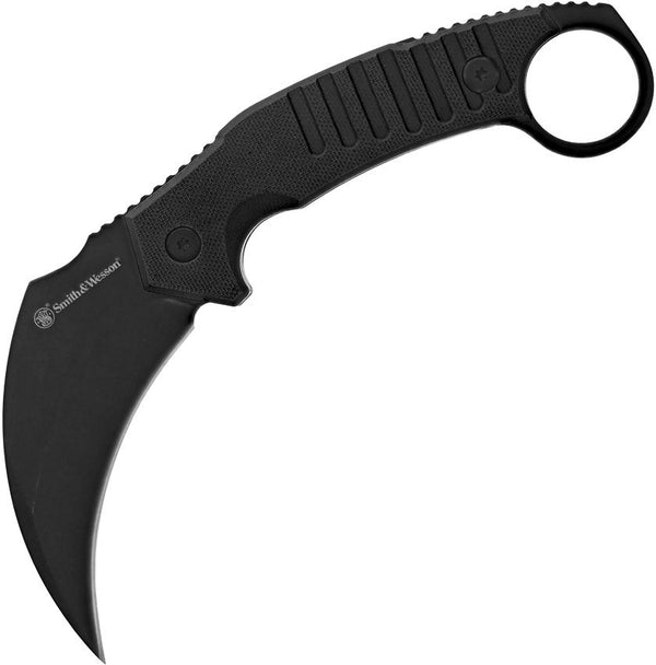 Smith & Wesson Extreme Ops Fixed Blade Black G10 Karambit 8Cr13MoV