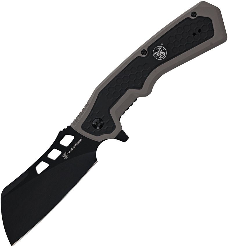 Smith & Wesson Extraction & Evasion Linerlock Gray & Black Rubberized ...