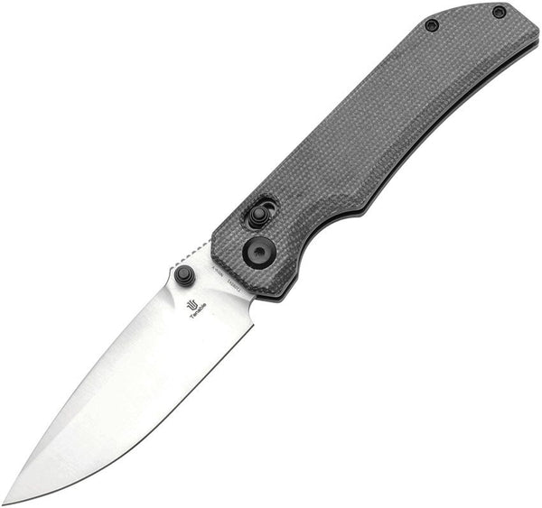 Tenable Knives Eaglestrike Crossbar Lock Black Canvas Micarta Satin Nitro V