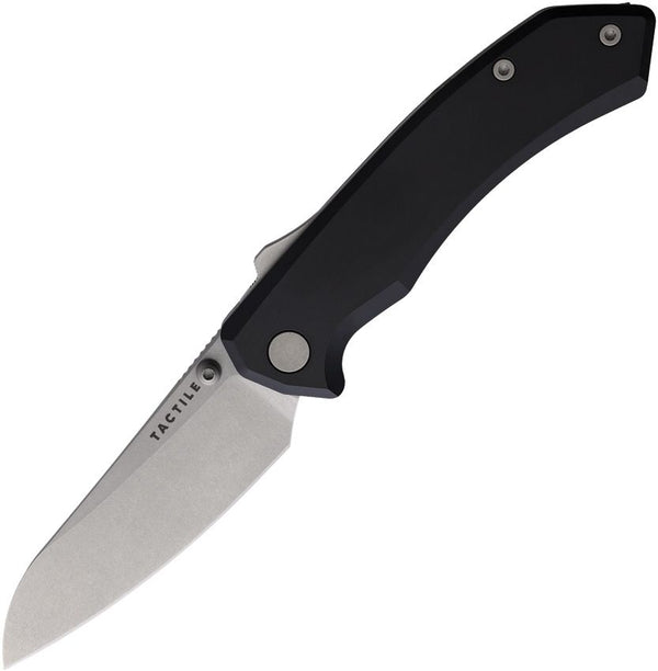 Tactile Knife Company Chupacabra Superlock Black Aluminum Satin Sheepsfoot MagnaCut