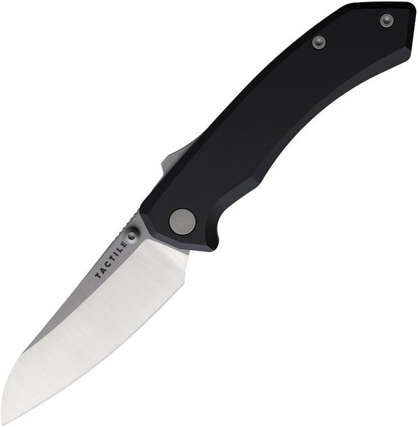 Tactile Knife Company Chupacabra Superlock Black Aluminum Stonewash Sheepsfoot MagnaCut