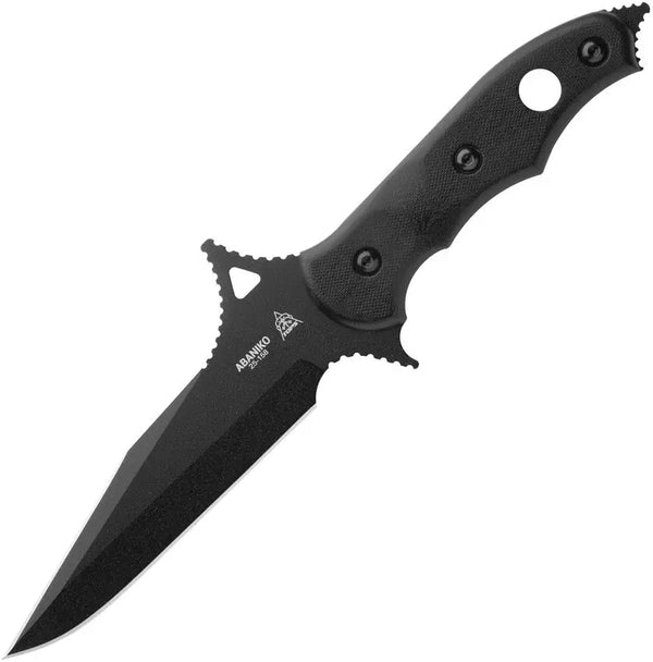 TOPS Knives Abaniko Fixed Blade Blackout G10 Coated 1095HC