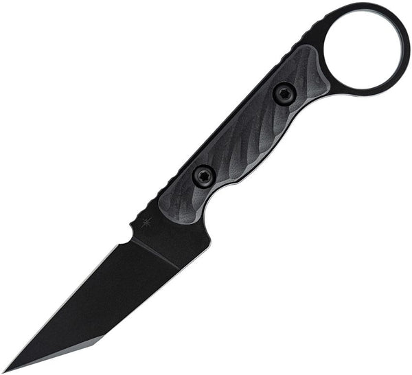 Toor Knives Jank Shank Pikal Shadow Blackout Sculpted G10 Oxide Coated CPM-154