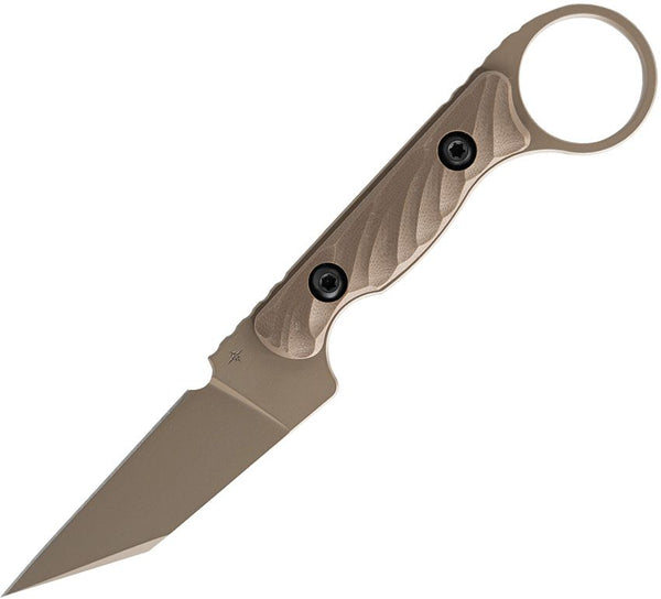 Toor Knives Jank Shank Pikal Flat Dark Earth Sculpted G10 Coated CPM-154