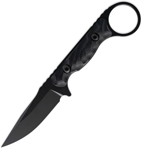 Toor Knives Jank Shank S Fixed Blade Socom Blackout Sculpted G10 Gun-Kote CPM-M4