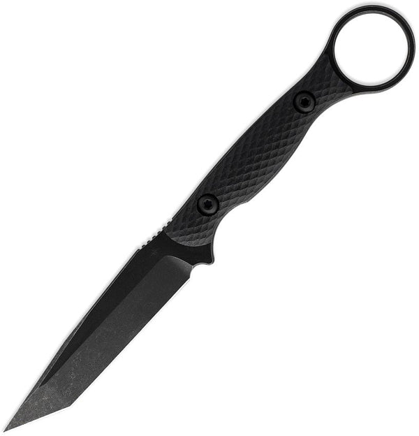 Toor Serpent T Fixed Blade Carbon Black Oxide Coated Tanto CPM-3V