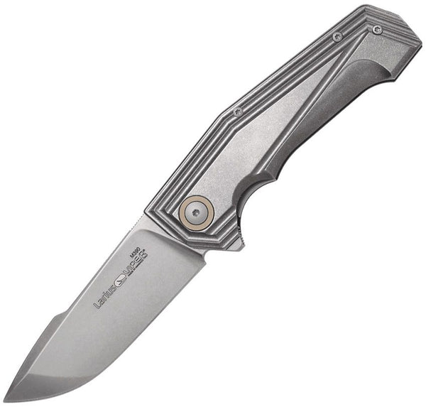 Viper Larius Linerlock Stonewash Titanium Sw Harpoon Bohler M390