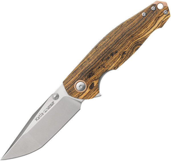 Viper Katla Linerlock Bocote Wood Satin Bohler M390