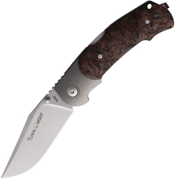 Viper Turn Lockback Dark Matter Copper Carbon Fiber Bead Blast Bohler M390 Limited Edition