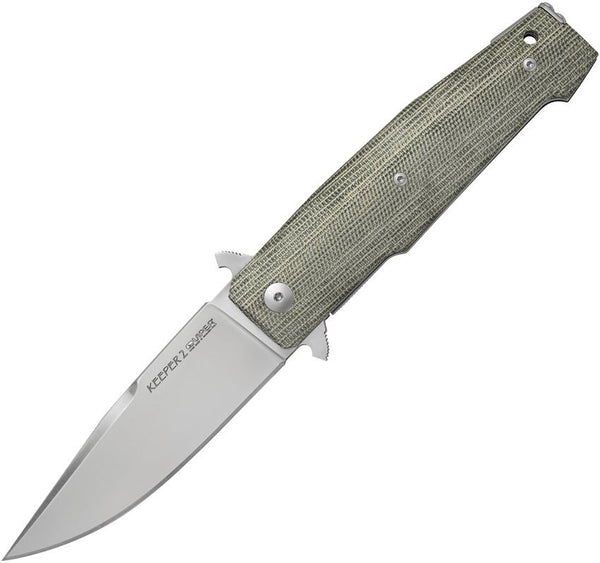 Viper Keeper 2 ASLS Lock Green Canvas Micarta Stonewash Elmax