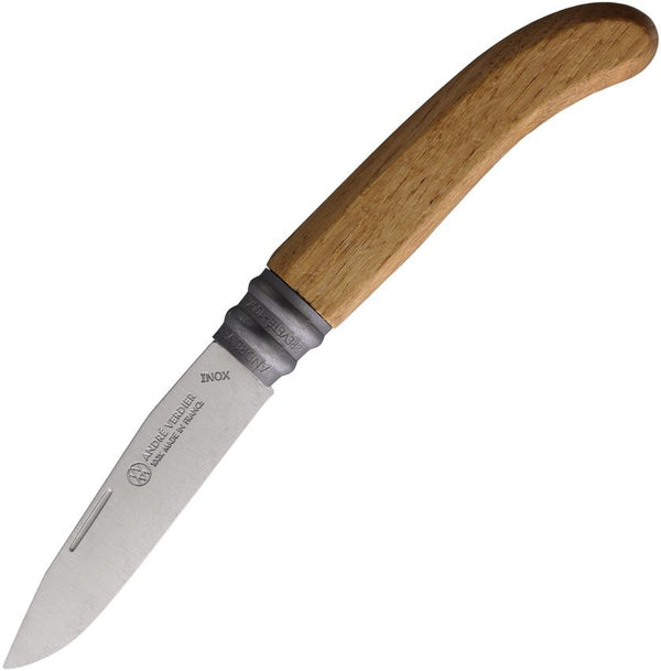 Andre Verdier L'ALPAGE Folder Oak Wood Satin Stainless