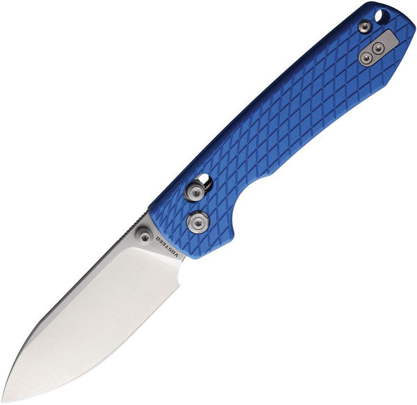 Vosteed Raccoon Crossbar Lock Blue Sculpted Aluminum Satin Nitro V