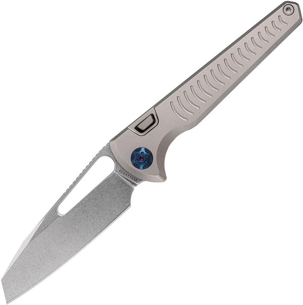 Vosteed Gavko Leopard Top Linerlock Gray Titanium Stonewash Sheepsfoot Bohler M390