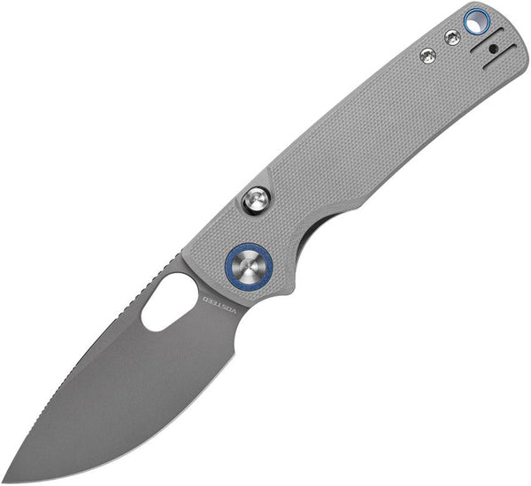 Vosteed Porcupine Top Linerlock Gray G10 Destroyer Gray 14C28N