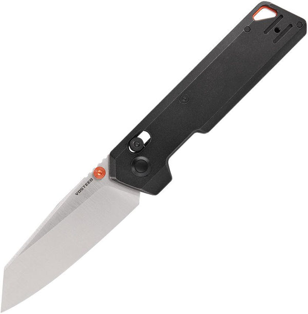 Vosteed Parallel Crossbar Lock Black Stonewash Titanium Satin Reverse Tanto 154CM