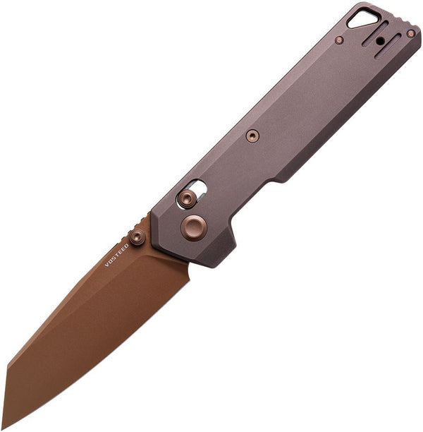 Vosteed Parallel Crossbar Lock Copper Dune Titanium Reverse Tanto 154CM