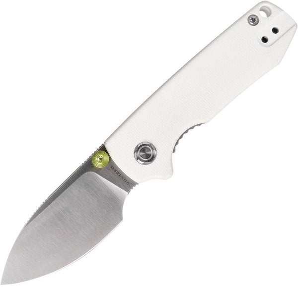 Vosteed Raccoon A3603 Cub Linerlock White G10 Satin 14C28N Sandvik