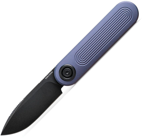 Vosteed Corgi-V Vanchor Lock Dark Blue Aluminum Black Stonewash Drop Point S35VN
