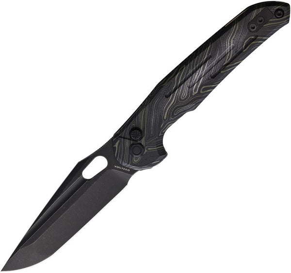 Vosteed Thunderbird Trek Lock Black & Green G10 G-Mascus Black Stonewash Tanto CPM S35VN