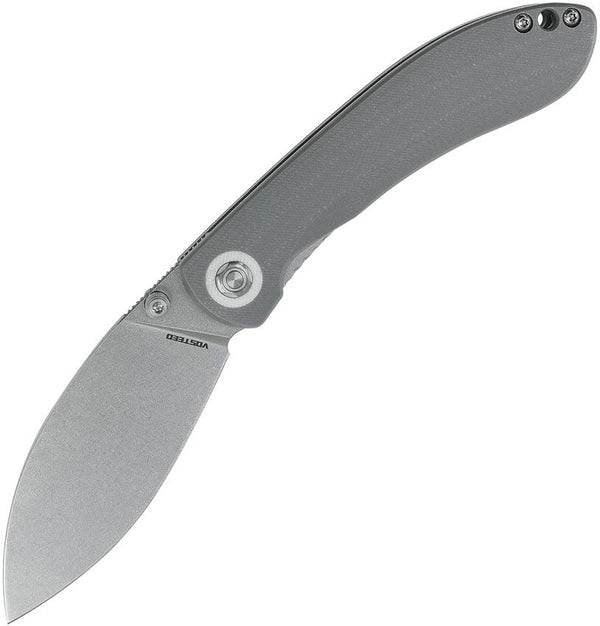 Vosteed Nightshade TS Linerlock Gray G10 Stonewash Nitro V