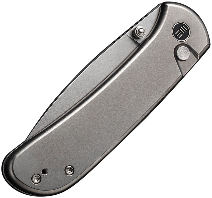 We Knife Co Ltd Qubit Button Lock Bead Blast Titanium CPM-20CV