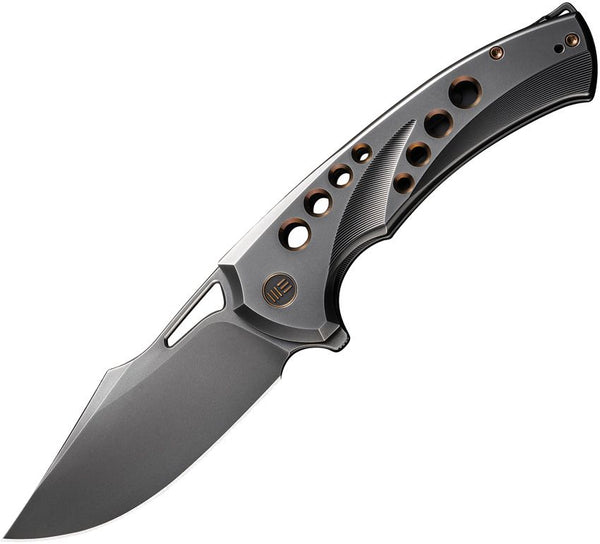 We Knife Co Ltd Swiftfin Framelock Gray Titanium CPM-20CV