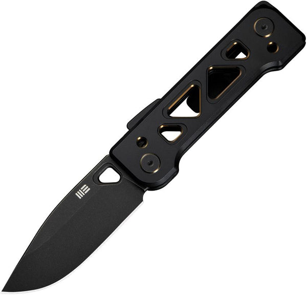 We Knife Co Ltd Tyro Superlock Blk/Gold Titanium Black Stonewash CPM-20CV