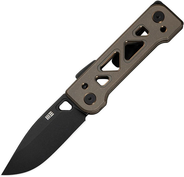 We Knife Co Ltd Tyro Superlock Bronze Titanium Black Stonewash CPM-20CV