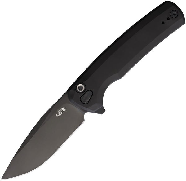 Zero Tolerance Titanium Button Lock Blackout Titanium Coated S45VN