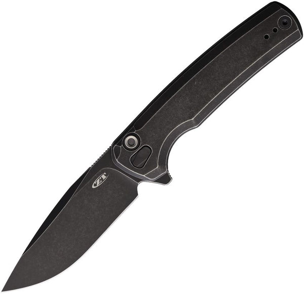 Zero Tolerance 0044 Button Lock BlackWash Titanium BW Drop Point S45VN