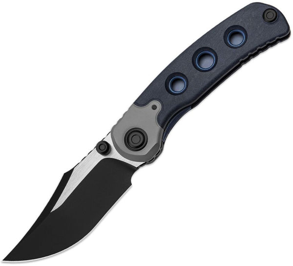 Kizer Cutlery Pioneer Linerlock Blue Canyon Richlite Two Tone S35VN