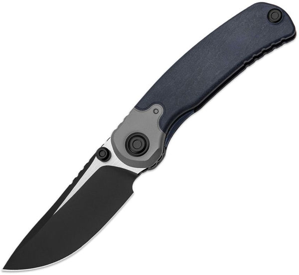 Kizer Cutlery Pioneer Linerlock Blue Canyon Richlite Two Tone S35VN