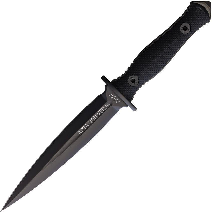 Acta Non Verba Knives M500 KAMBA Fixed Blade Black G10 DLC Elmax - Knives.mx