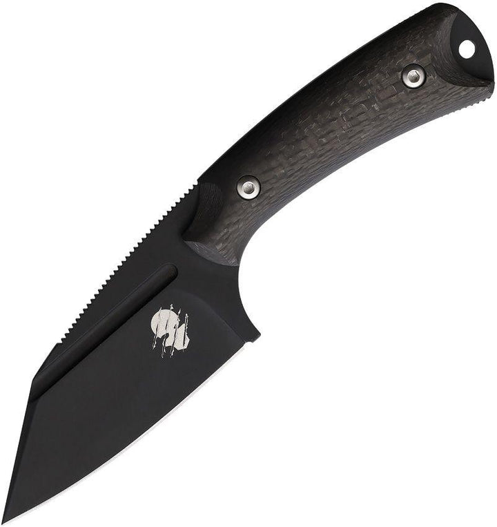 Akeron La Sanction by Bastinelli Carbon Fiber Black Stonewash Bohler N690 - Knives.mx