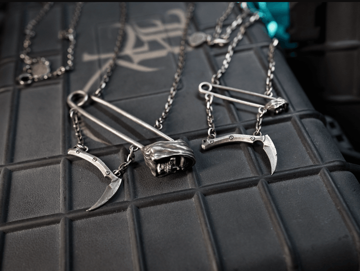 Bastinelli Creations Silver Necklace Long - Knives.mx