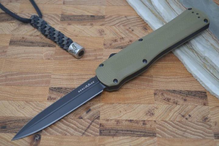 Benchmade OTF Autocrat Olive Drab G10 Plain Double Edge Dagger Coated CPM-S30V - Knives.mx