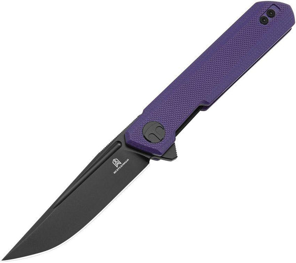 Bestech Knives Mini Dundee Linerlock Purple G10 Gray PVD Coated D2 - Knives.mx