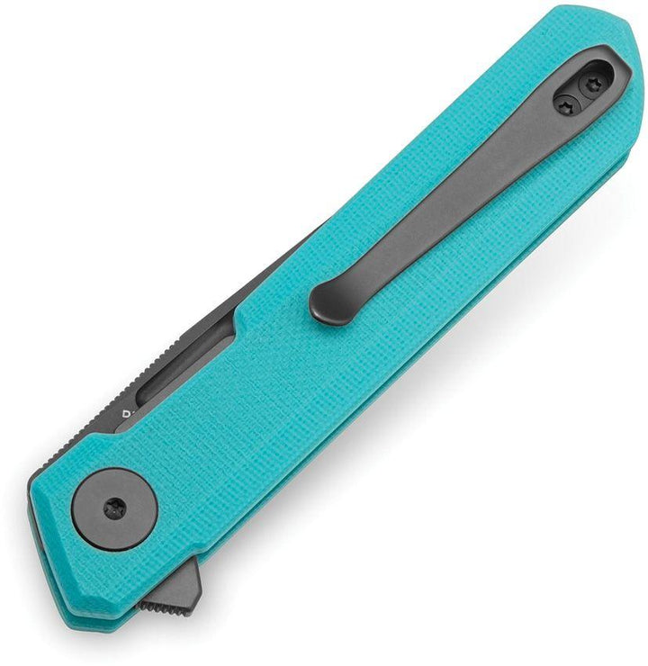 Bestech Knives Mini Dundee Linerlock Teal G10 Gray PVD Coated D2 - Knives.mx