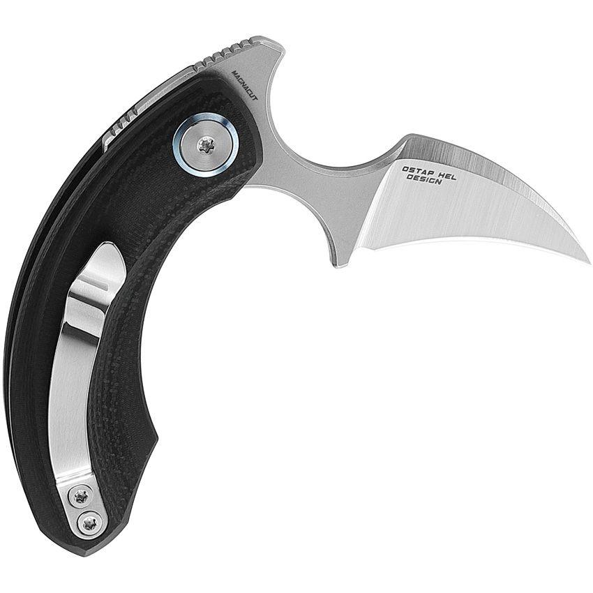 Bestech Knives Strelit Linerlock Black G10 Stonewash & Satin MagnaCut - Knives.mx