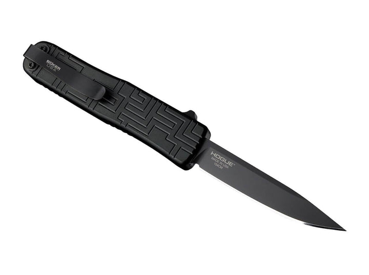 Boker Auto Out The Front Blackout Aluminum PVD Coated 154CM - Knives.mx