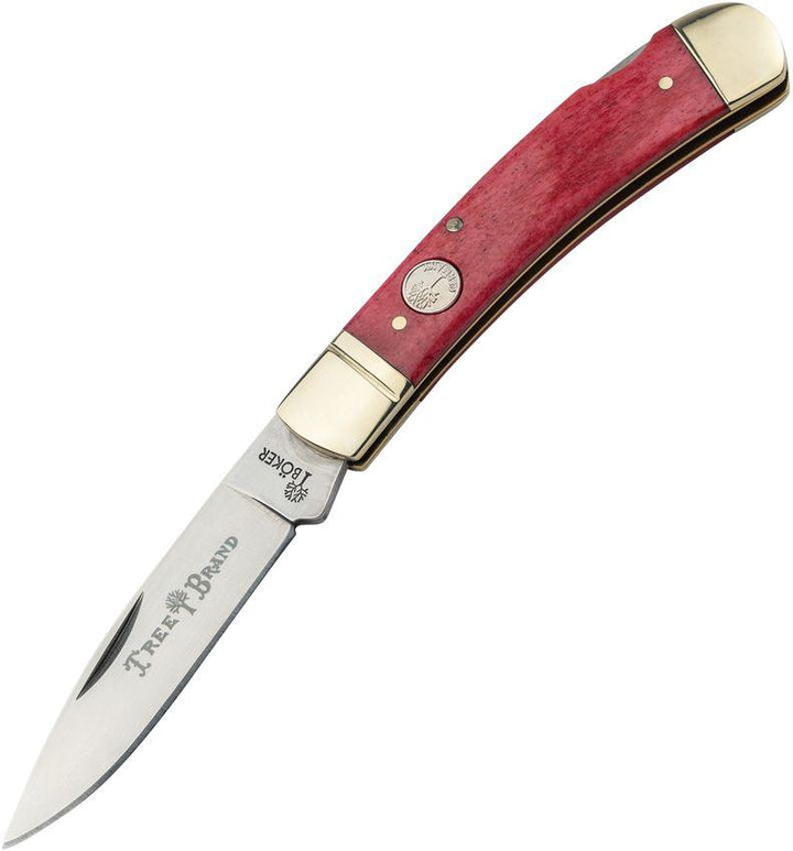 Boker Gentleman's Lockback Red Smooth Bone Satin D2 - Knives.mx